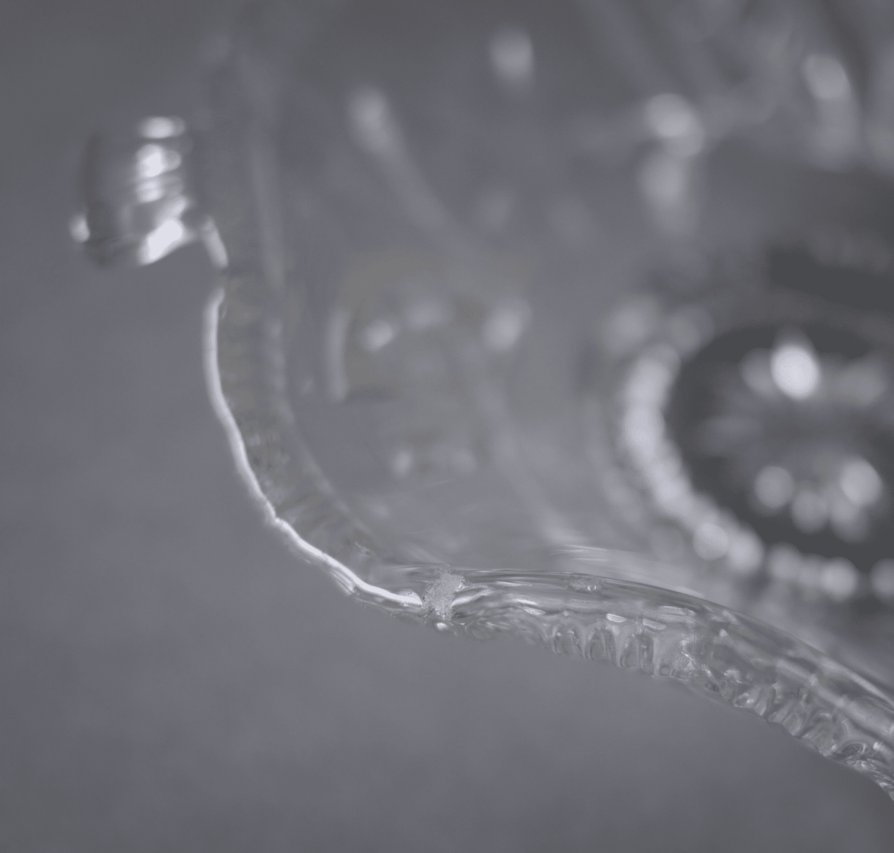 Blomstret Glasskål 6