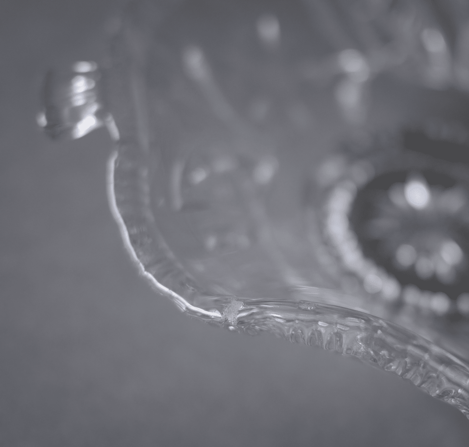 Blomstret Glasskål 2