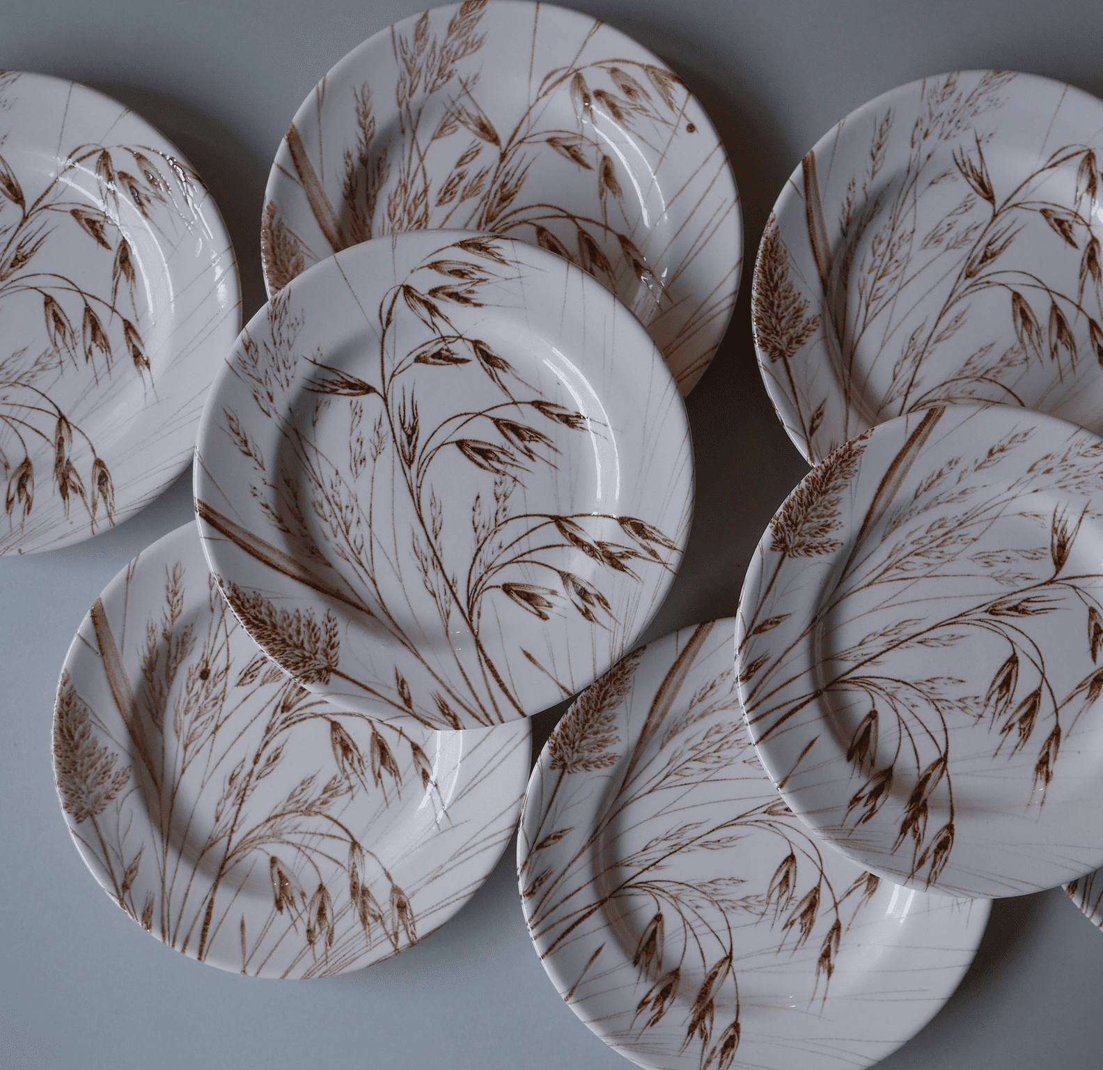 Tallerkner med Strå, 8 stk.