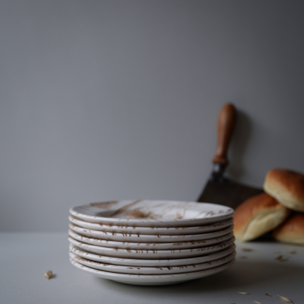 Tallerkner med Strå, 8 stk. 2